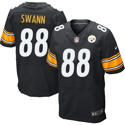 Men's Elite Lynn Swann Nike Jersey Black Home - #88 NFL Pittsburgh Steelers